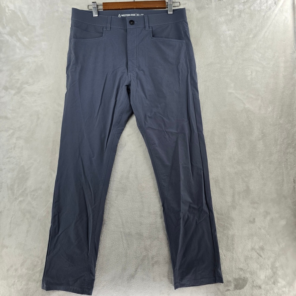 Western Rise Evolution Pant Mens 32x30 Blue Gray Technical Performance Trousers